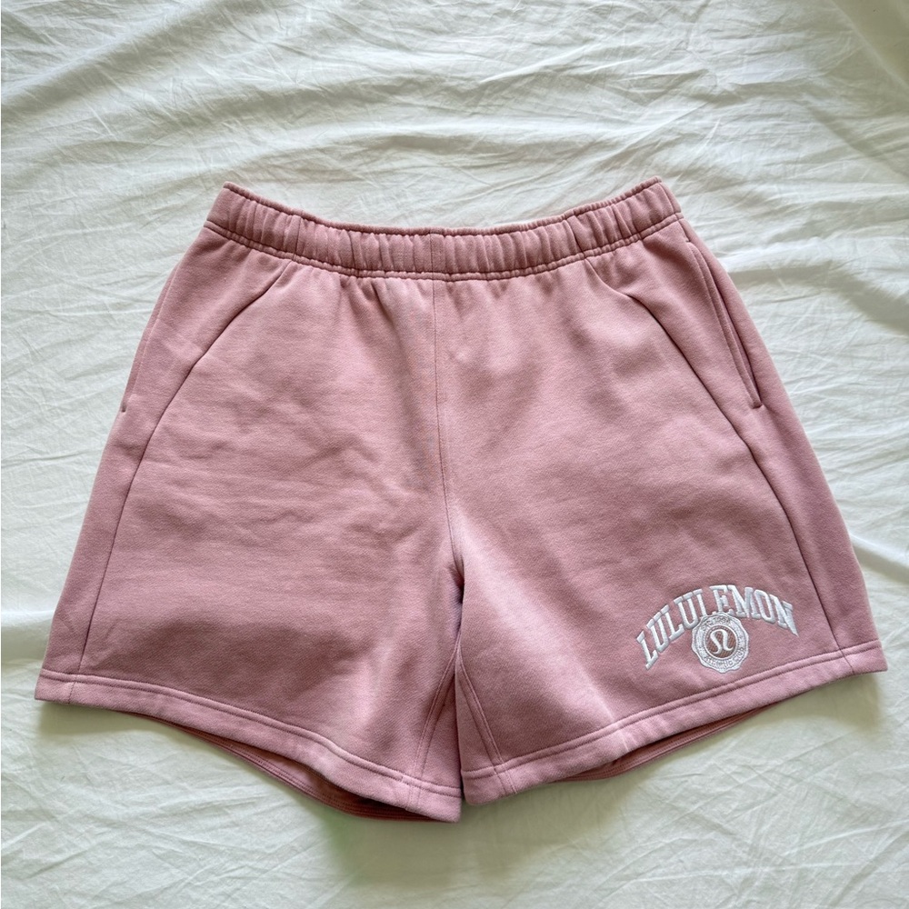 lululemon athletica Pink cotton Women's Shorts sweat pants